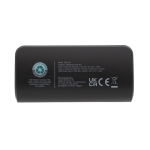 Powerbank de poche multi-appareils 5 000 mAh couleur noir quatrième vue