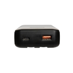 Batterie externe avec câble de type-C et iOS intégrés 20 000 mAh couleur noir sixième vue