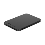 Powerbank magnétique en aluminium recyclé avec aimant 3 000 mAh couleur noir vue 11