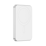 Powerbank magnétique avec charge ultra-rapide et aimant 5 000 mAh couleur argenté