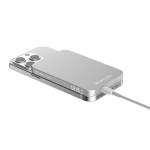 Powerbank magnétique avec charge ultra-rapide et aimant 5 000 mAh couleur argenté dixième vue