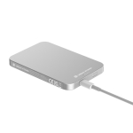 Powerbank magnétique avec charge ultra-rapide et aimant 5 000 mAh couleur argenté neuvième vue