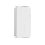 Powerbank 2-en-1 avec aimant et chargeur de montre 5 000 mAh couleur argenté