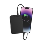 Batterie externe 10 000 mAh avec aimant pour téléphone et port type-C couleur noir septième vue