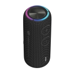 Haut-parleur sans fil résistant à l'eau avec double subwoofers 30W couleur noir