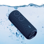 Haut-parleur sans fil résistant à l'eau avec double subwoofers 30W couleur noir septième vue
