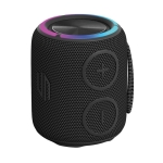 Haut-parleur sans fil résistant à l'eau avec double subwoofers 16W couleur noir
