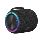 Haut-parleur sans fil résistant à l'eau avec double subwoofers 16W couleur noir deuxième vue
