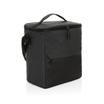 Sac isotherme en RPET à poche frontale, capacité 12 canettes couleur noir