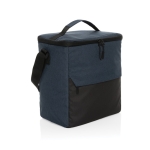 Sac isotherme en RPET à poche frontale, capacité 12 canettes couleur bleu