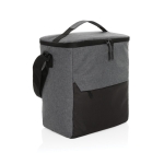 Sac isotherme en RPET à poche frontale, capacité 12 canettes couleur gris