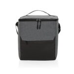 Sac isotherme en RPET à poche frontale, capacité 12 canettes couleur gris troisième vue