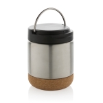 Boîte à lunch thermique en acier inoxydable recyclé anti-fuite 400ml couleur argenté