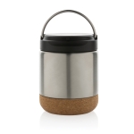 Boîte à lunch thermique en acier inoxydable recyclé anti-fuite 400ml couleur argenté deuxième vue