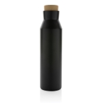 Bouteille thermos en inox recyclé avec bouchon anti-fuite 650ml couleur noir