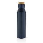 Bouteille thermos en inox recyclé avec bouchon anti-fuite 650ml couleur bleu