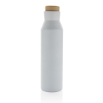 Bouteille thermos en inox recyclé avec bouchon anti-fuite 650ml couleur blanc