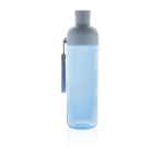 Bouteille en RPET avec bouchon démontable et dragonne 600ml couleur bleu deuxième vue