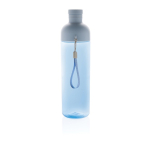 Bouteille en RPET avec bouchon démontable et dragonne 600ml couleur bleu quatrième vue