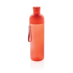Bouteille en RPET avec bouchon démontable et dragonne 600ml couleur rouge