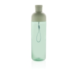 Bouteille en RPET avec bouchon démontable et dragonne 600ml couleur vert troisième vue