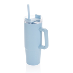 Mug thermique en plastique recyclé avec couvercle à 3 voies 900ml couleur bleu ciel