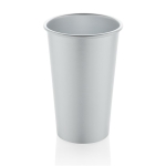 Gobelet en aluminium recyclé à simple paroi pour boissons 450ml couleur argenté