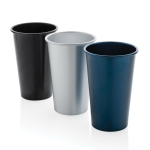 Gobelet en aluminium recyclé à simple paroi pour boissons 450ml couleur argenté vue générale