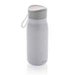 Mini-bouteille avec bouchon anti-fuite et dragonne de transport 150ml couleur blanc