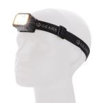 Lampe frontale réglable avec LED incluant 6 modes d'éclairage couleur noir troisième vue