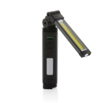 Lampe de travail en plastique recyclé rotative à 360° avec aimant couleur noir