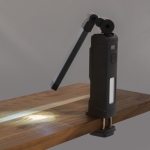 Lampe de travail en plastique recyclé rotative à 360° avec aimant couleur noir vue 13