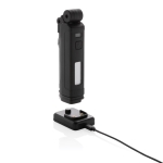 Lampe de travail en plastique recyclé rotative à 360° avec aimant couleur noir deuxième vue