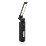 Lampe de travail en plastique recyclé rotative à 360° avec aimant couleur noir quatrième vue