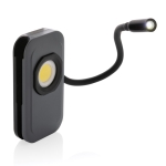 Lampe professionnelle en plastique recyclé avec LED extensible couleur gris quatrième vue