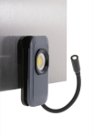 Lampe professionnelle en plastique recyclé avec LED extensible couleur gris huitième vue