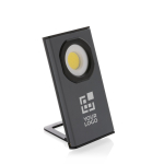 Lampe de travail COB ultra-lumineuse avec fonction support couleur gris avec zone d'impression