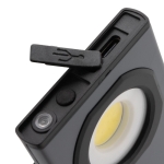 Lampe de travail COB ultra-lumineuse avec fonction support couleur gris sixième vue