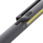 Stylo multifonction rechargeable par câble, plusieurs types de lampe couleur gris huitième vue