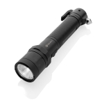 Lampe torche de voiture avec coupe-ceinture et marteau brise-vitre couleur noir deuxième vue
