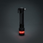 Lampe torche de voiture avec coupe-ceinture et marteau brise-vitre couleur noir septième vue