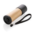 Lampe torche en bambou et plastique recyclé d'une portée de 20m couleur marron deuxième vue