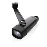 Lampe torche dynamo avec batterie au lithium et LED de 120 lumens couleur noir