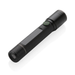 Lampe torche en aluminium recyclé de 100 m de portée à 5 modes couleur noir quatrième vue