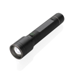 Grande lampe torche en aluminium recyclé avec 5 modes et portée 500m couleur noir troisième vue