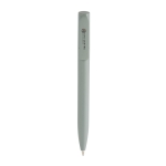 Mini-stylo écologique à torsion et encre bleue Dokumental® couleur vert vue avec logo