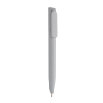 Mini-stylo écologique à torsion et encre bleue Dokumental® couleur argenté