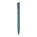 Stylo à rotation en aluminium recyclé avec encre bleue Dokumental® couleur bleu roi