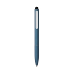 Stylo en aluminium recyclé avec stylet et mine bleue couleur bleu roi deuxième vue