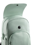 Sac à dos pour PC 16” en RPET avec rabat antivol et zips sécurisés couleur vert vue 12